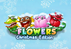 Flowers Christmas Edition Pokie Logo