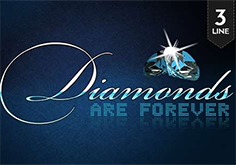 Diamonds Are Forever 3 Lines Pokie Logo